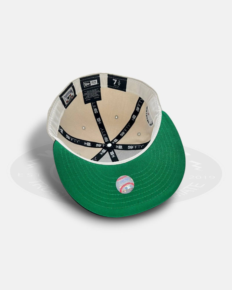 Chicago White Sox Comiskey Park Stone Black 59Fifty Fitted Hat