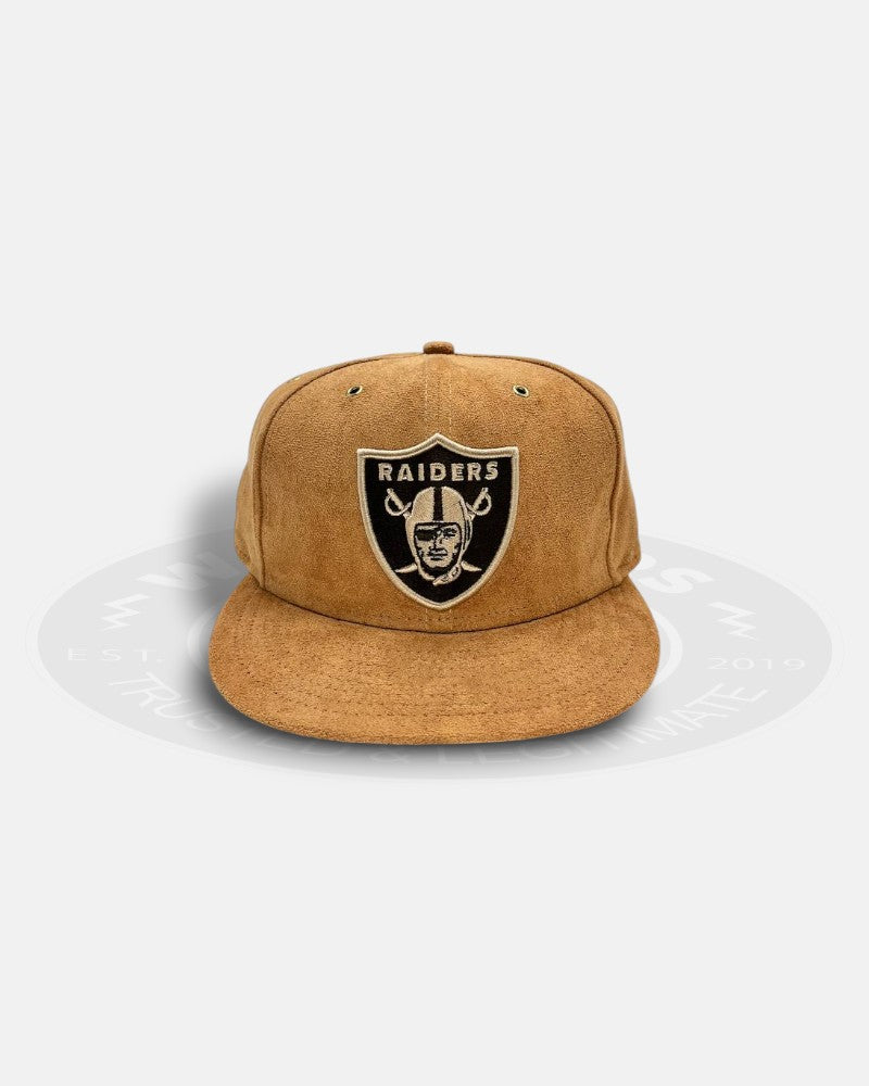 Las Vegas Raiders Wheat Suede 59Fifty Fitted Hat