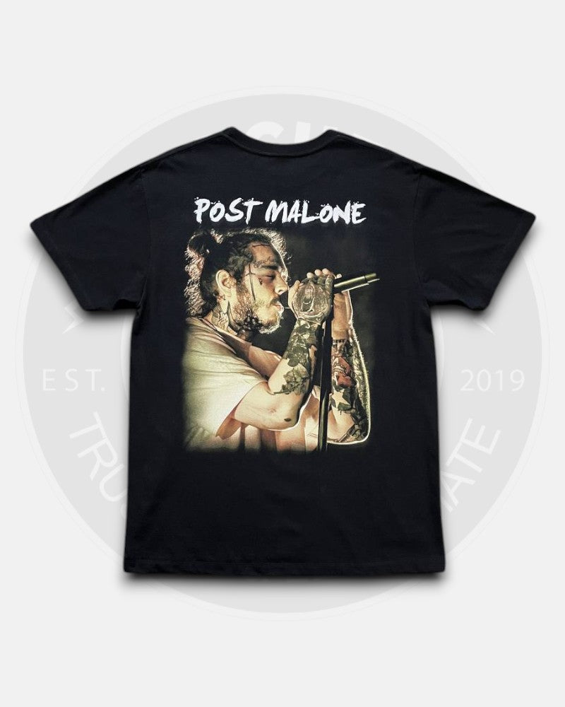 Post Malone Black and White Portrait T-Shirt