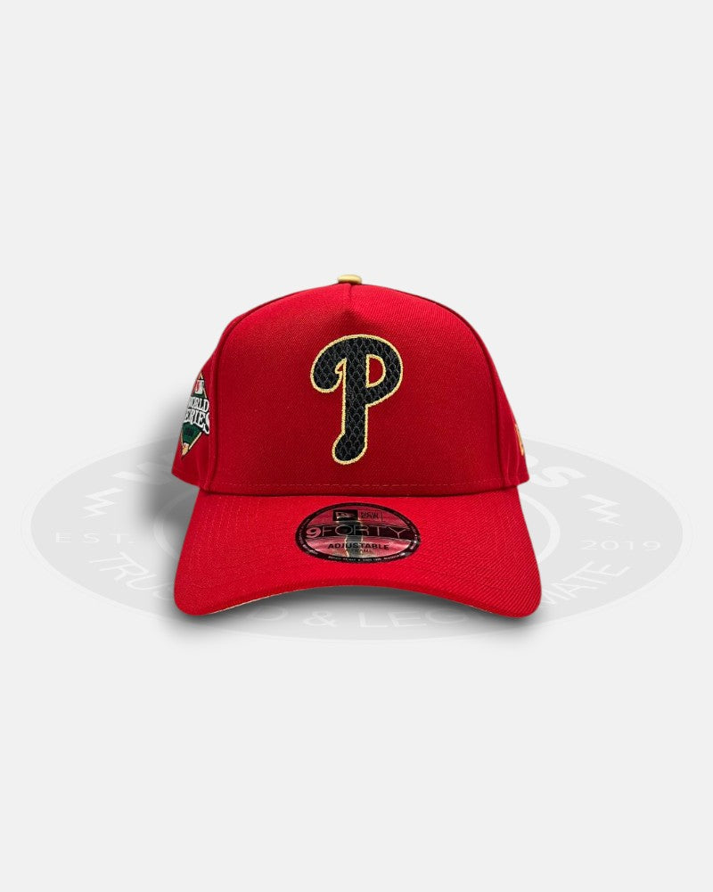 Philadelphia Phillies Serpent Year Red Gold 9FORTY A-Frame Snapback Hat