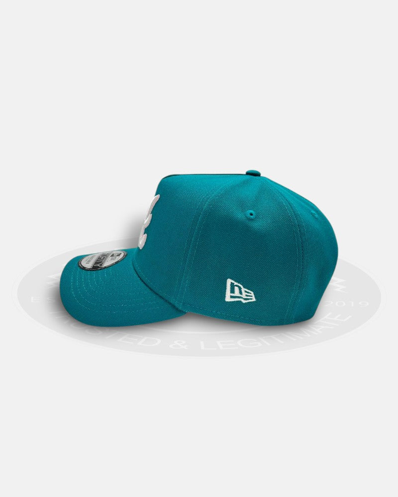 Atlanta Braves Aqua Pink A-Frame 9Forty Snapback Hat