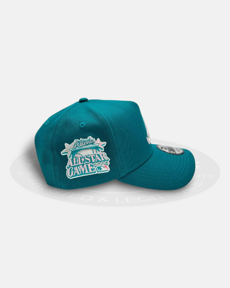 Atlanta Braves Aqua Pink A-Frame 9Forty Snapback Hat