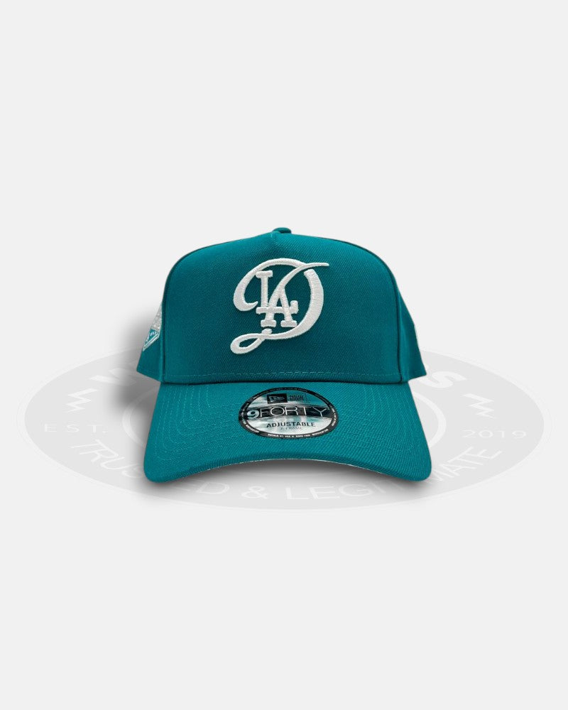 Los Angeles Dodgers Aqua Pink A-Frame 9Forty Snapback Hat