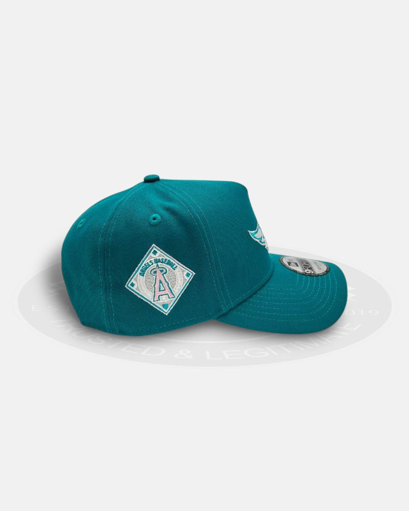 Los Angeles Angels Aqua Pink A-Frame 9Forty Snapback Hat