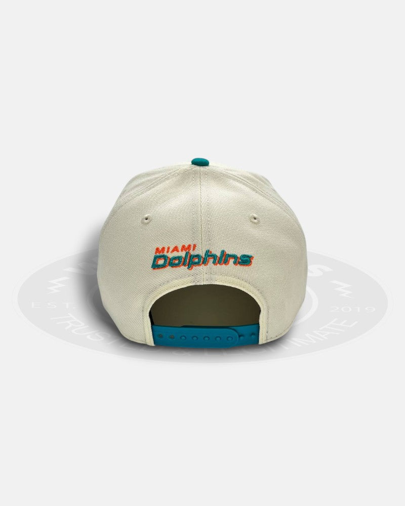 Miami Dolphins 'Super Bowl Front Logos' 9FORTY A-Frame Snapback Chrome