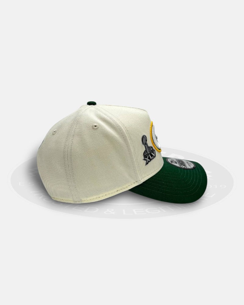 Green Bay Packers Super Bowl Logo A-Frame 9Forty Snapback Hat