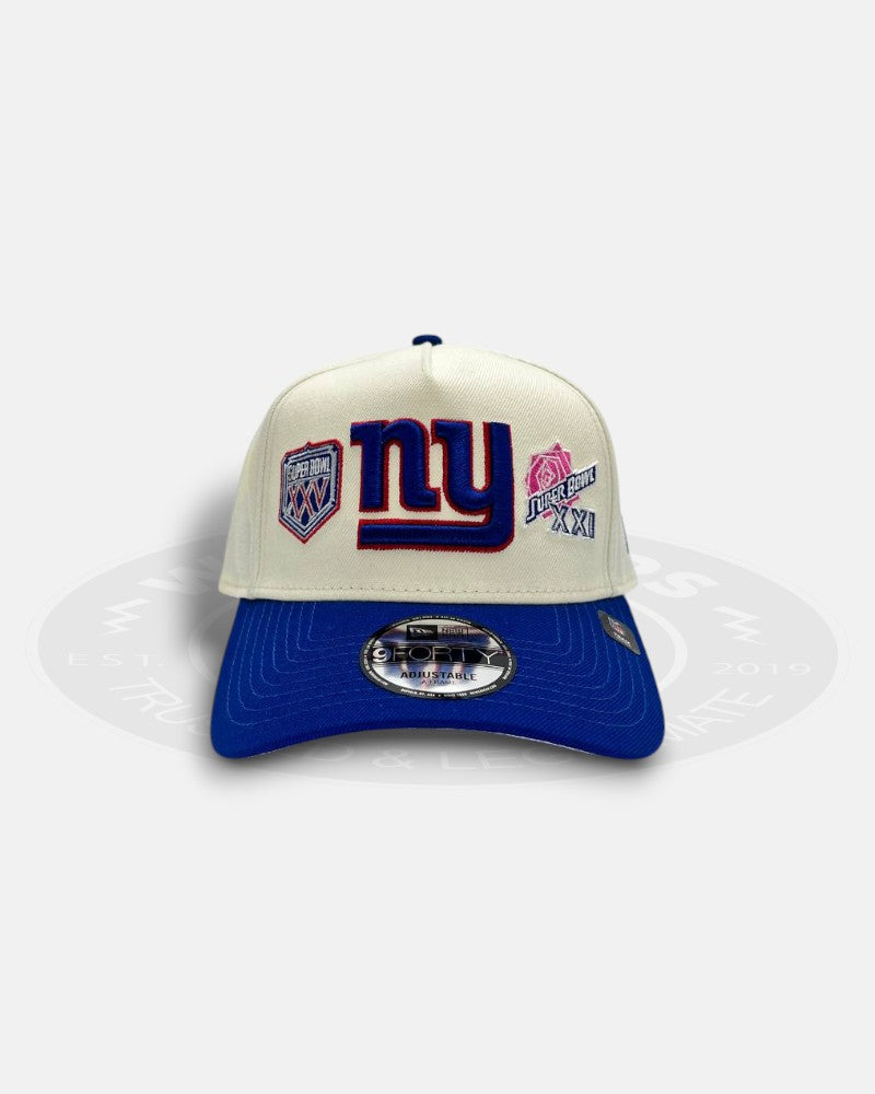 New York Giants Super Bowl Logo A-Frame 9Forty Snapback Hat