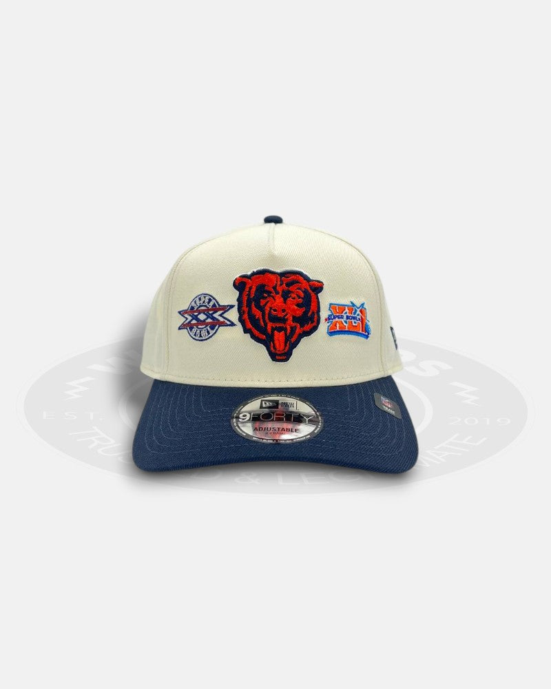 Chicago Bears Super Bowl Logo A-Frame 9Forty Snapback Hat