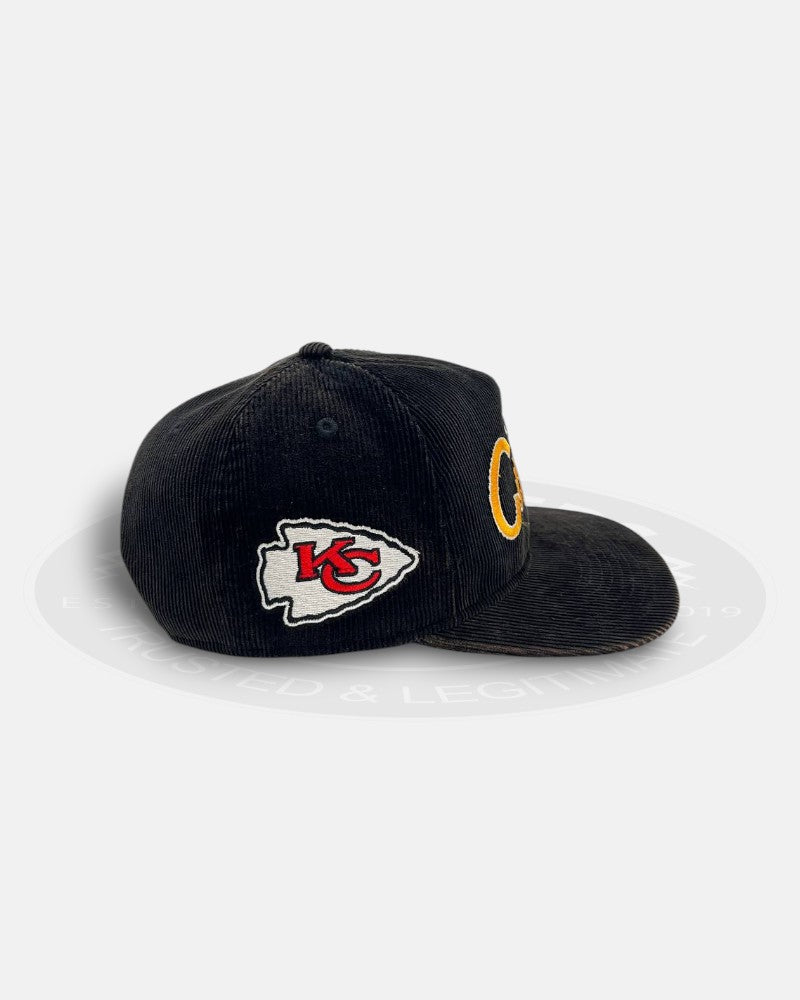 Kansas City Chiefs Script Washed Corduroy The Golfer Fit Snapback Hat