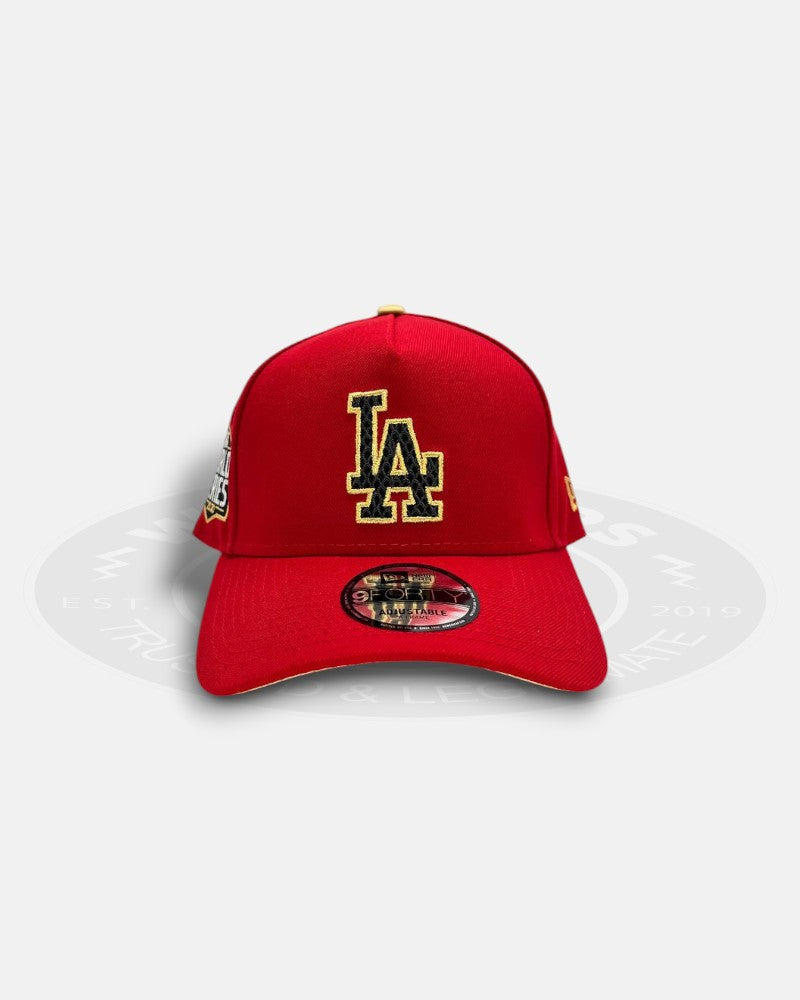 Los Angeles Dodgers Year of the Snake Red A-Frame 9Forty Snapback Hat