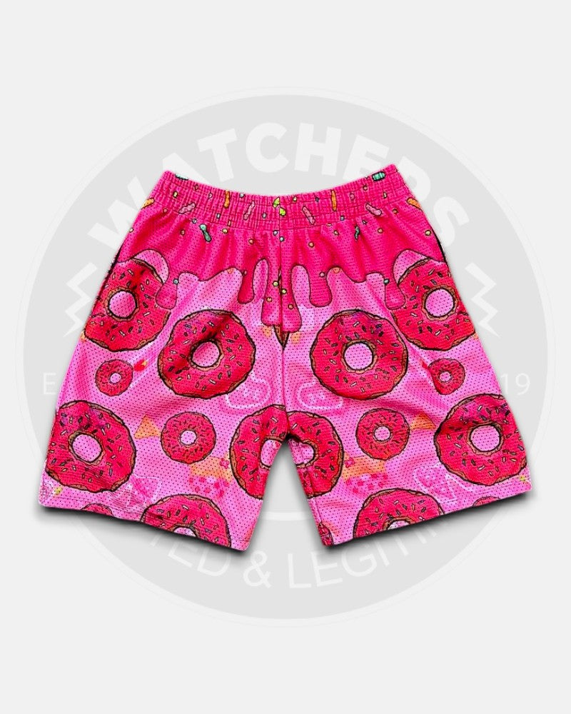 Donut Pink Dip Mesh Short