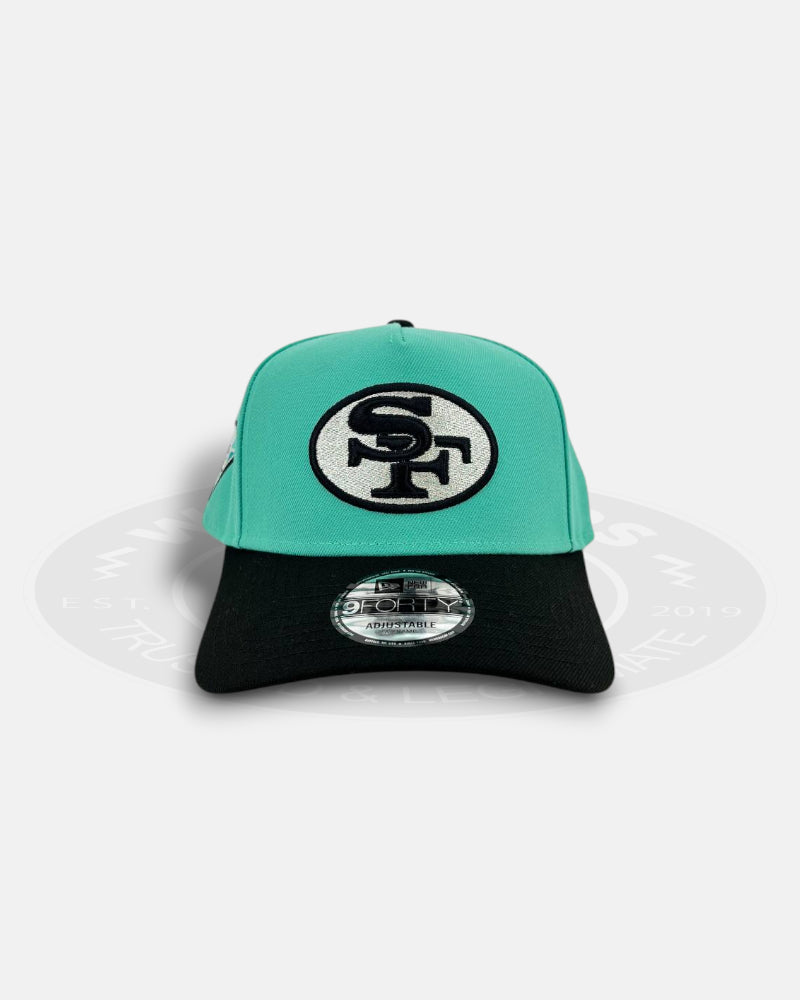 San Francisco 49ers Silver Teal 9FORTY A-Frame Snapback Hat