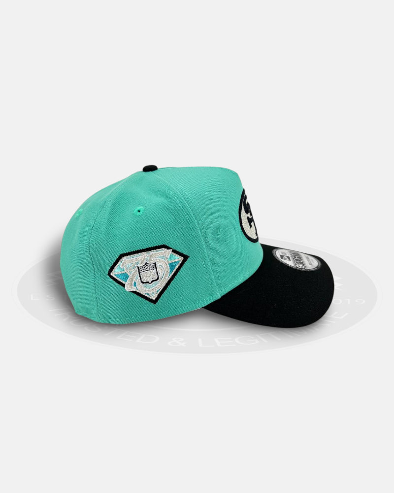 San Francisco 49ers Silver Teal 9FORTY A-Frame Snapback Hat