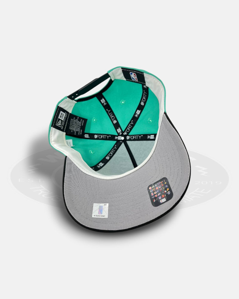 Los Angeles Lakers Silver Teal 9FORTY A-Frame Snapback Hat