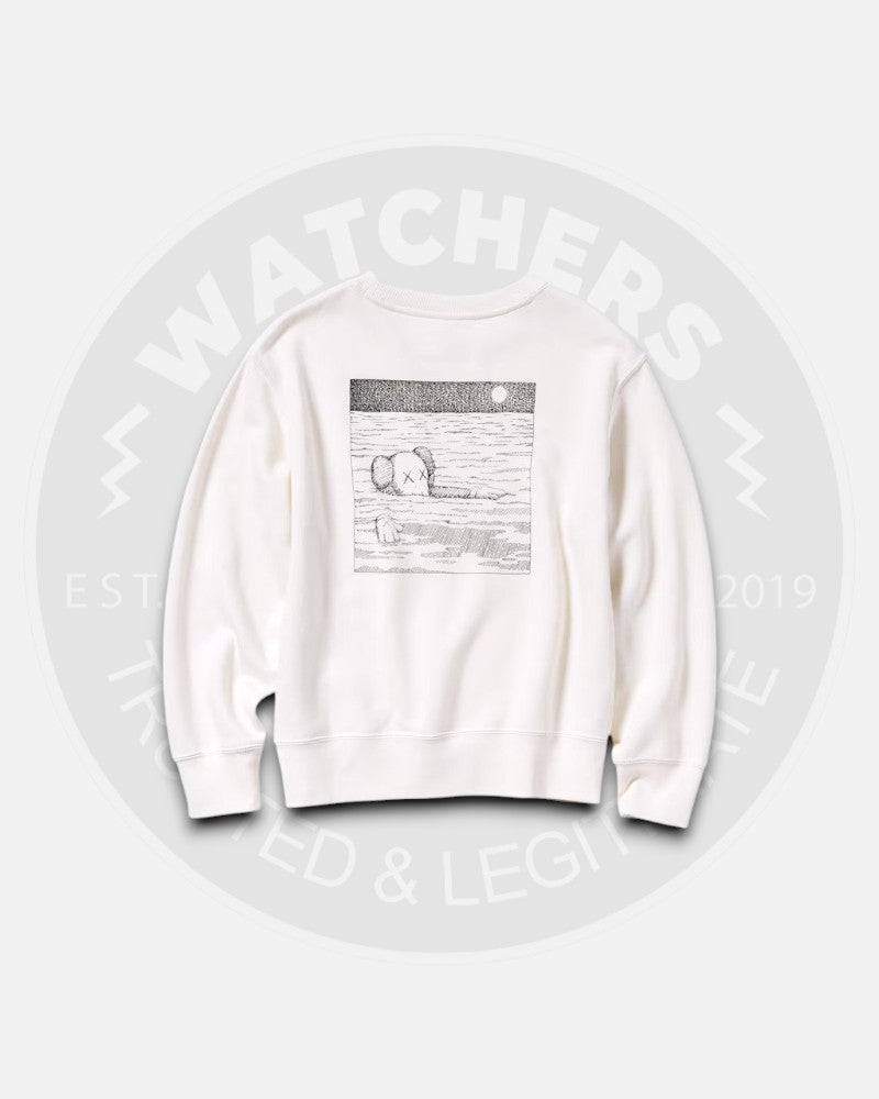 Kids Kaws x Uniqlo White Sweatshirt