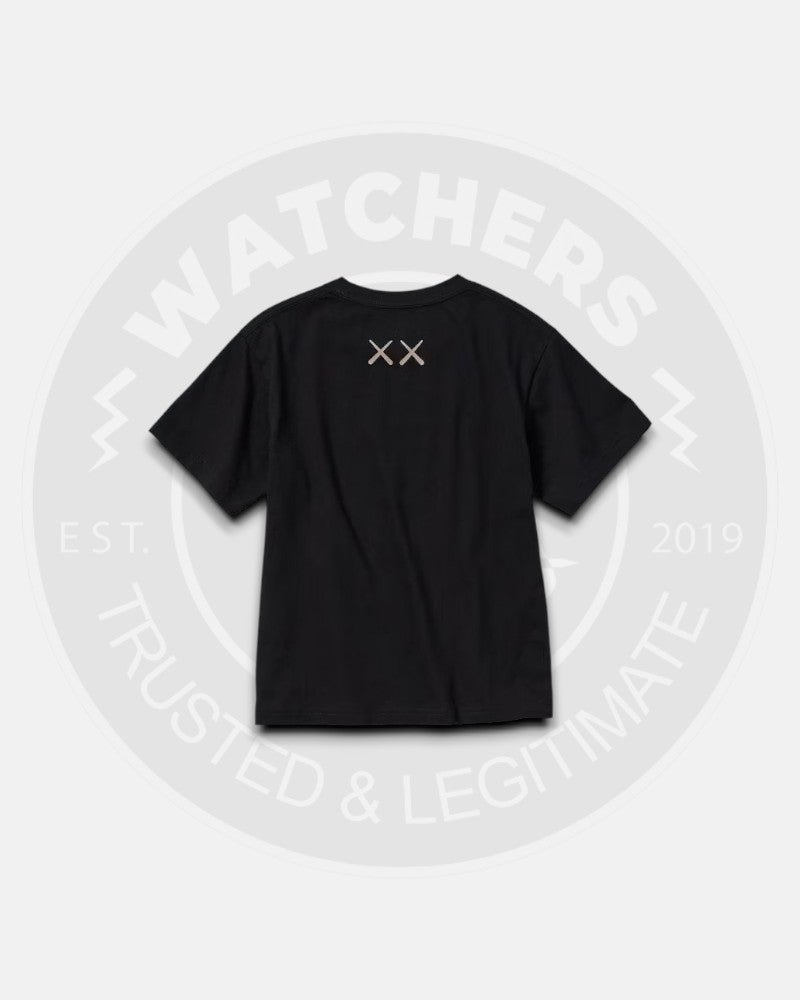 Kids Kaws x Uniqlo Black T-Shirt