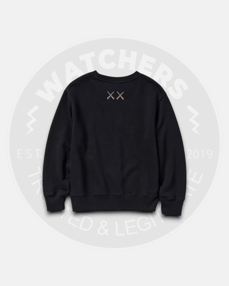 Kids Kaws x Uniqlo Black Sweatshirt