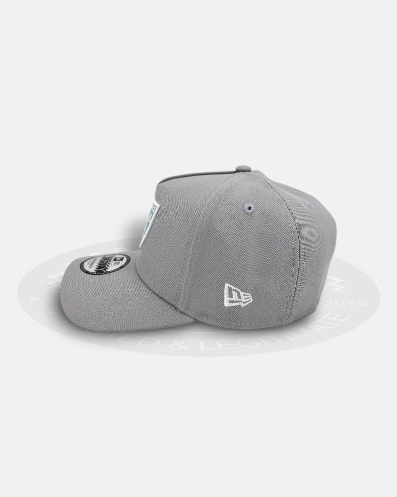 Las Vegas Raiders Ash Fade Monochrome 9FORTY A-Frame Snapback Hat