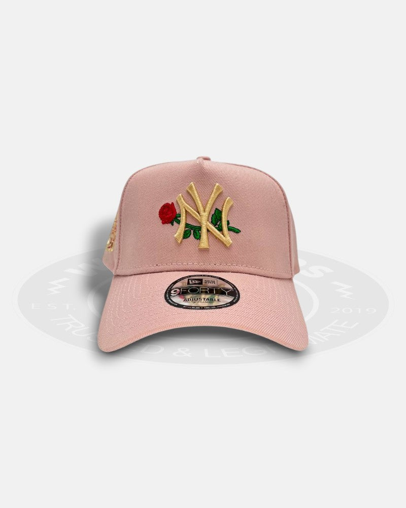 New York Yankees 2000 Subway Series Rose Pink 9Forty A-Frame Snapback Hat