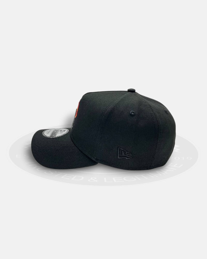 Los Angeles Dodgers Yellow Red Flame Black 9Forty A-Frame Snapback Hat