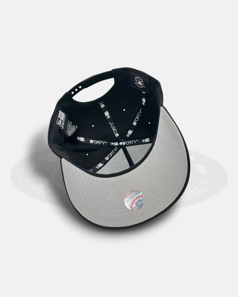 Los Angeles Dodgers Yellow Red Flame Black 9Forty A-Frame Snapback Hat