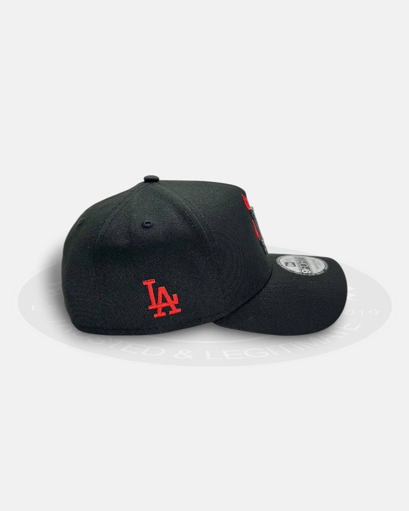 Los Angeles Dodgers Red Flame Black 9Forty A-Frame Snapback Hat