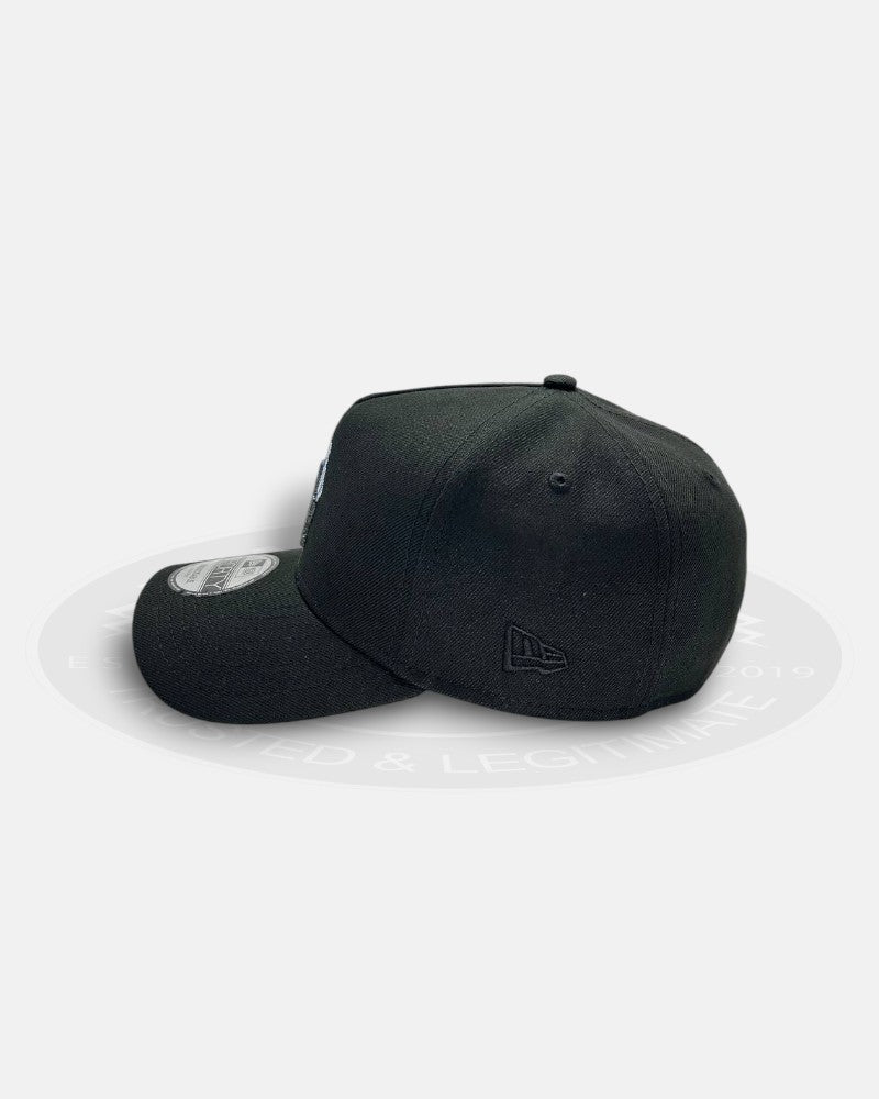Los Angeles Dodgers Silver Blue Flame Black 9Forty A-Frame Snapback Hat