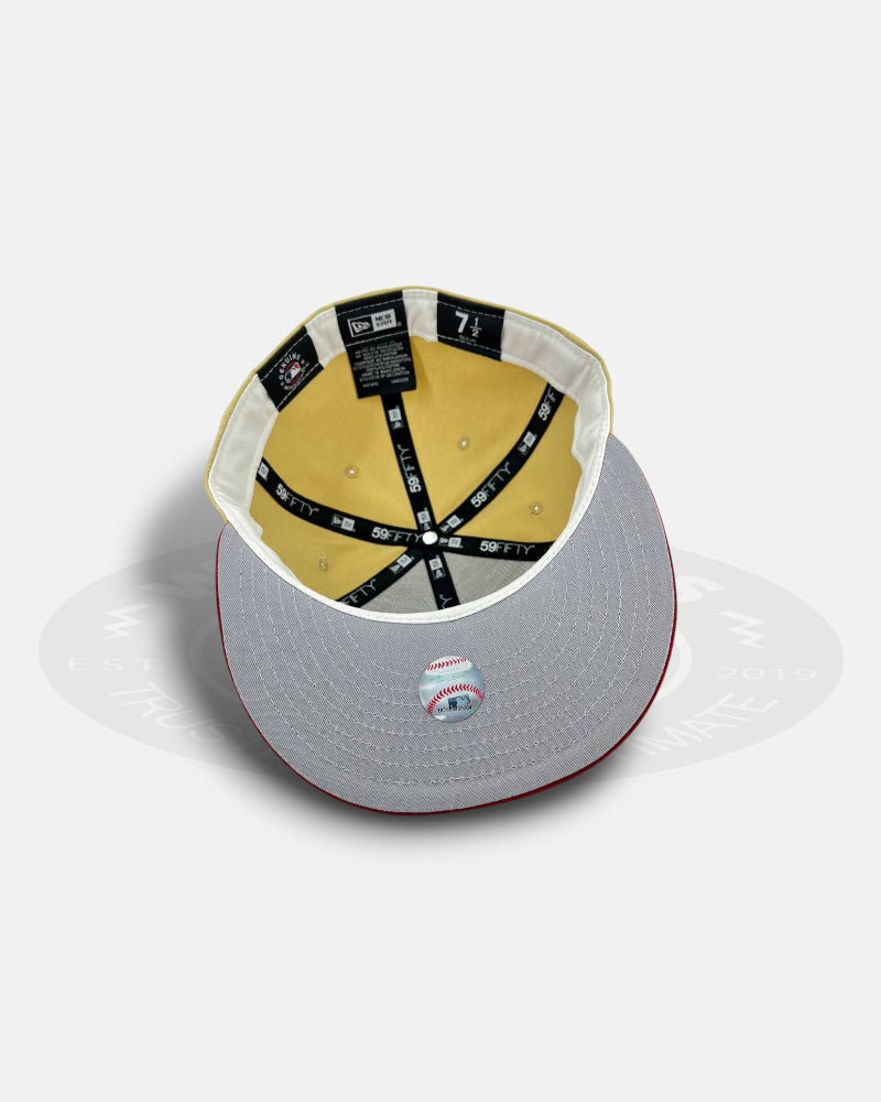 Philadelphia Phillies Vegas Crest Vegas Gold Red Two Tone Series 59Fifty Fitted Hat
