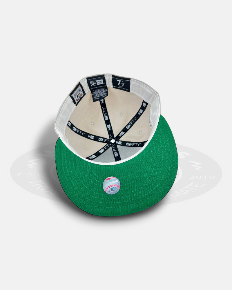 New York Mets Stone Green Two Tone Heritage Series 59Fifty Fitted Hat