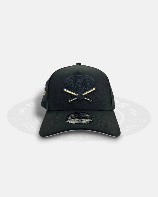 Oakland Athletics Black Gold Prime 9FORTY A-Frame Snapback Hat
