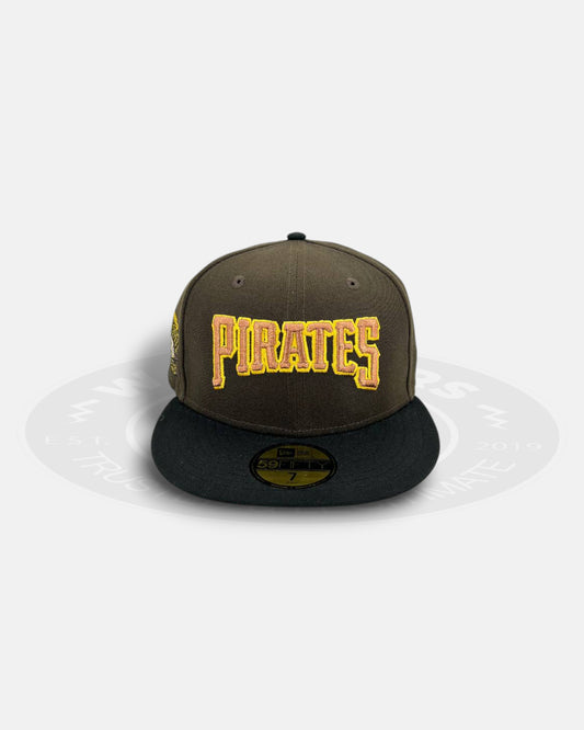 Pittsburgh Pirates Roberto Clemente Dark Brown Black 59Fifty Fitted Hat