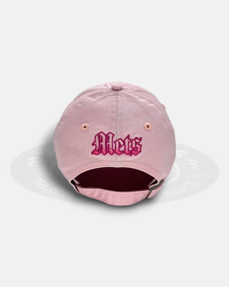 New York Mets Blush Script Casual Classic Strapback Hat