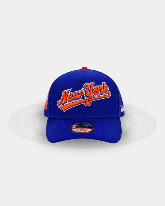 New York Mets Tailsweep Legacy 9FORTY A Frame Snapback Hat