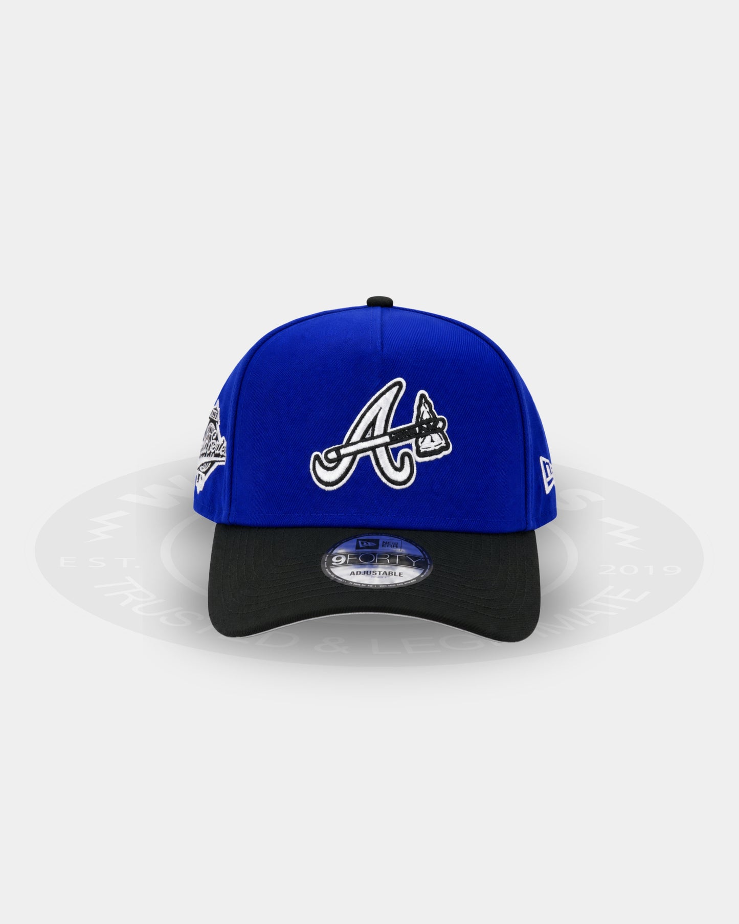 Atlanta Braves Royal Depth 9FORTY A Frame Snapback Hat