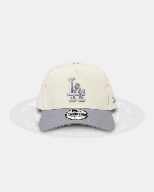 New Era Los Angeles Dodgers Chrome Silver Grey 9Forty A Frame Snapback Hat