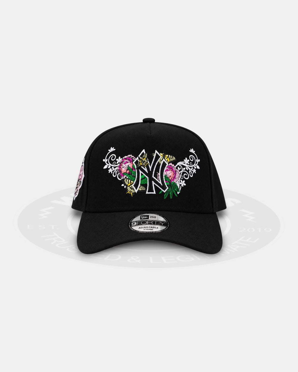New Era New York Yankees Butterfly Garden Black 9Forty A Frame Snapback Hat