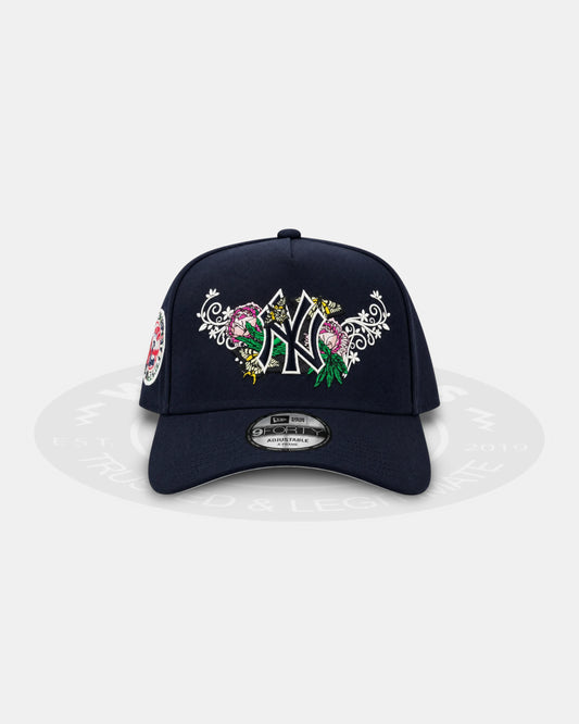 New Era New York Yankees Butterfly Garden Navy Blue 9Forty A Frame Snapback Hat