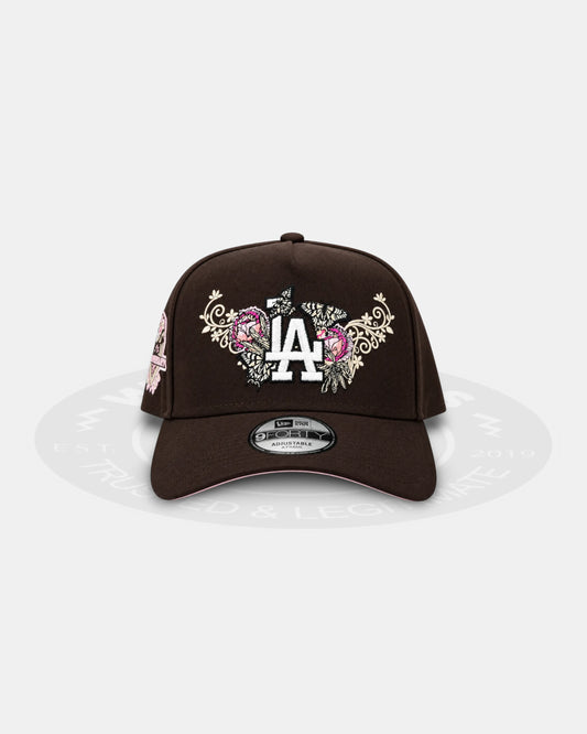 New Era Los Angeles Dodgers Butterfly Garden Brown 9Forty A Frame Snapback Hat