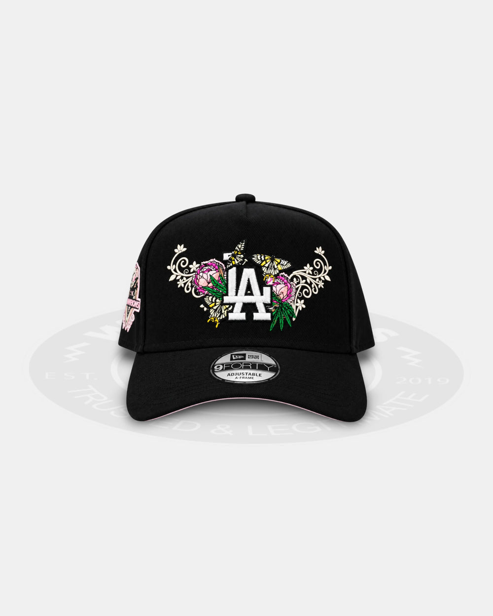 New Era Los Angeles Dodgers Butterfly Garden Black 9Forty A Frame Snapback Hat