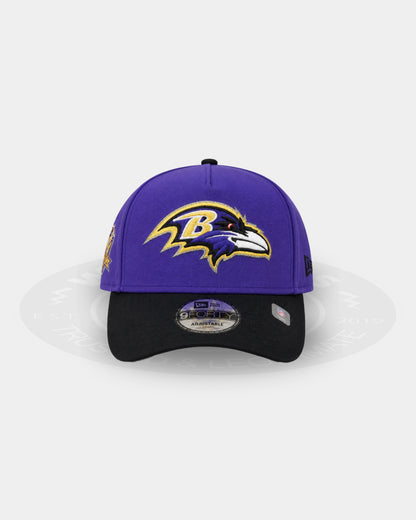 Baltimore Ravens Purple Crest 9FORTY A-Frame Snapback Hat