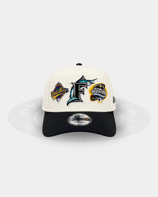 Miami Marlins Championship Mark 9FORTY A Frame Snapback Hat