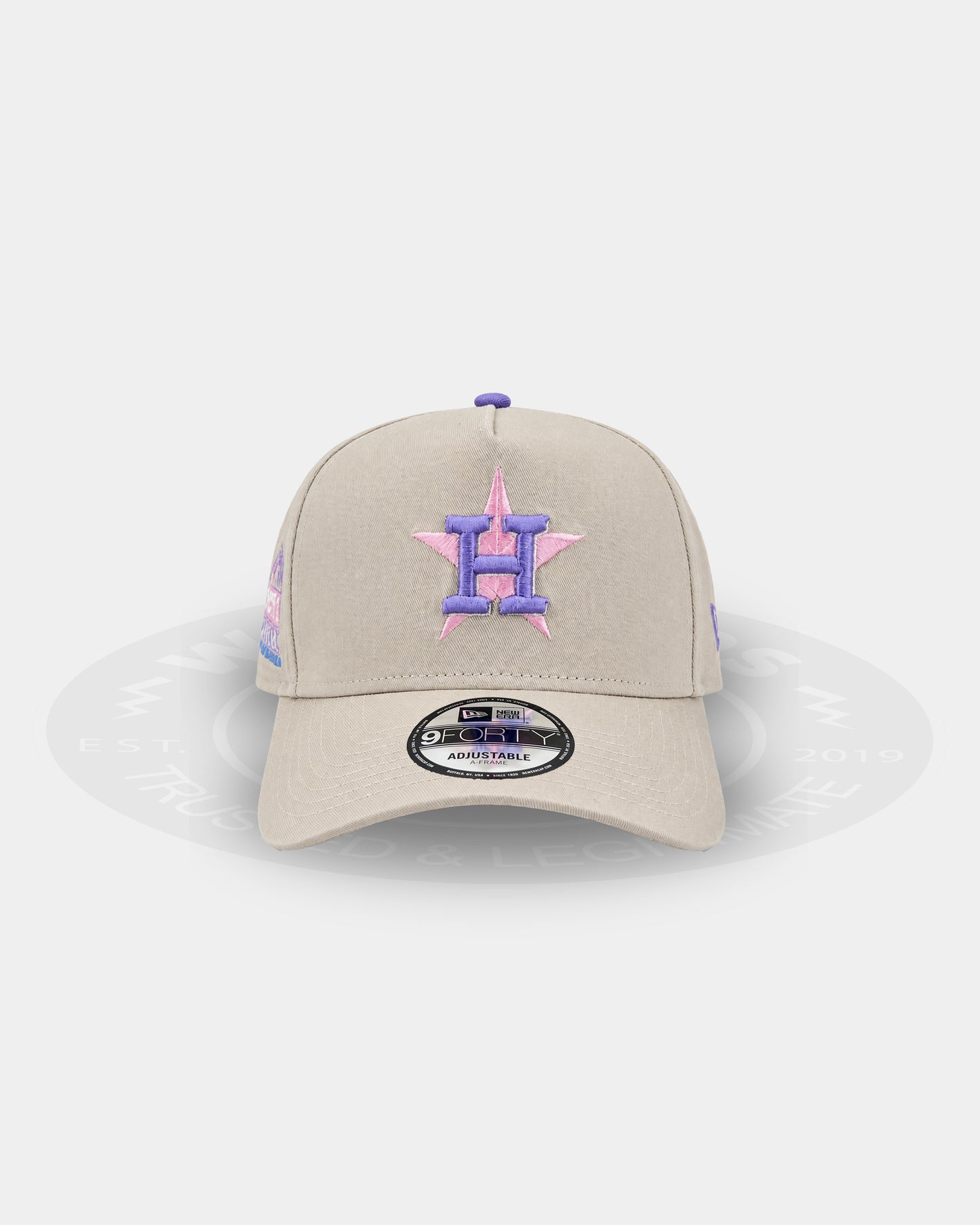 Houston Astros Pastel Purple 9FORTY A Frame Snapback Hat
