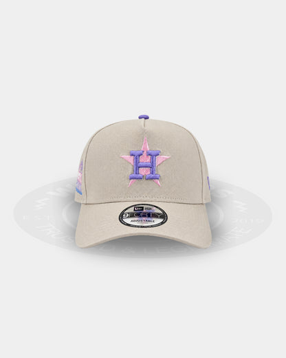 Houston Astros Pastel Purple 9FORTY A Frame Snapback Hat