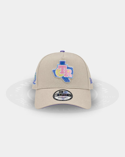 Texas Rangers Pastel Purple 9FORTY A Frame Snapback Hat