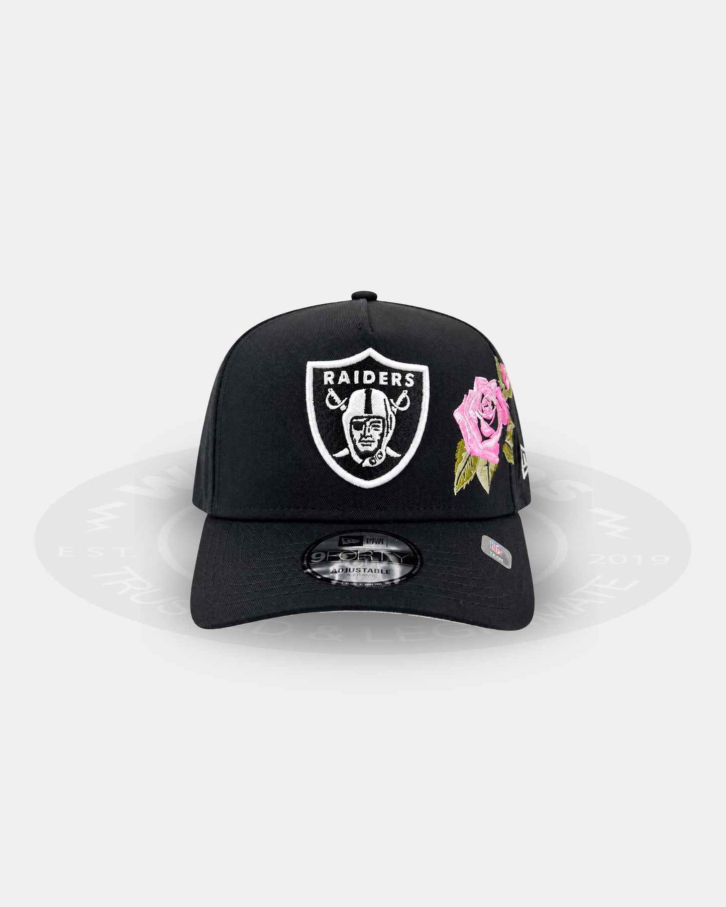 Las Vegas Raiders Pink Rose Thread 9FORTY A Frame Snapback Hat