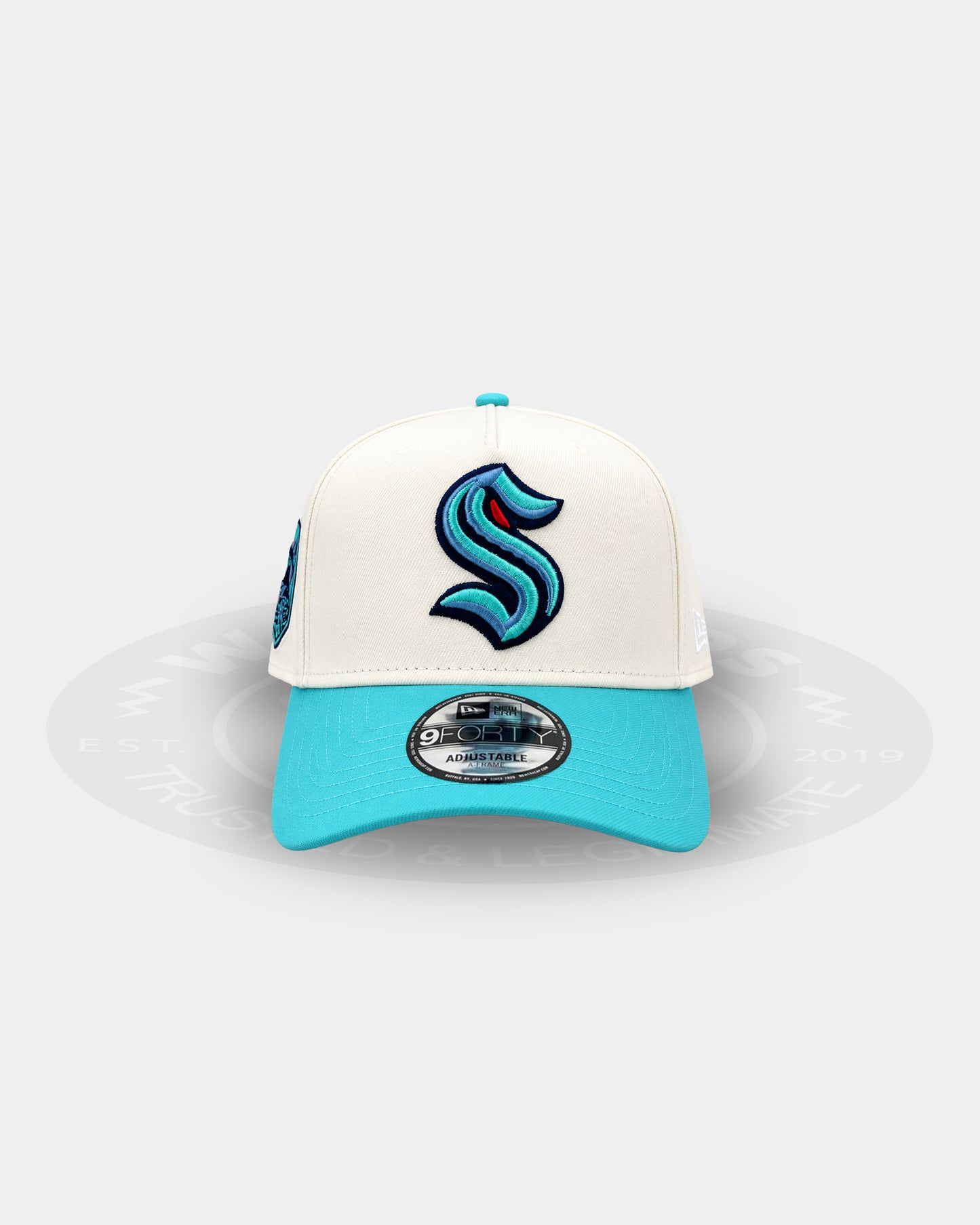 Seattle Kraken Chrome Visor 9FORTY A Frame Snapback Hat