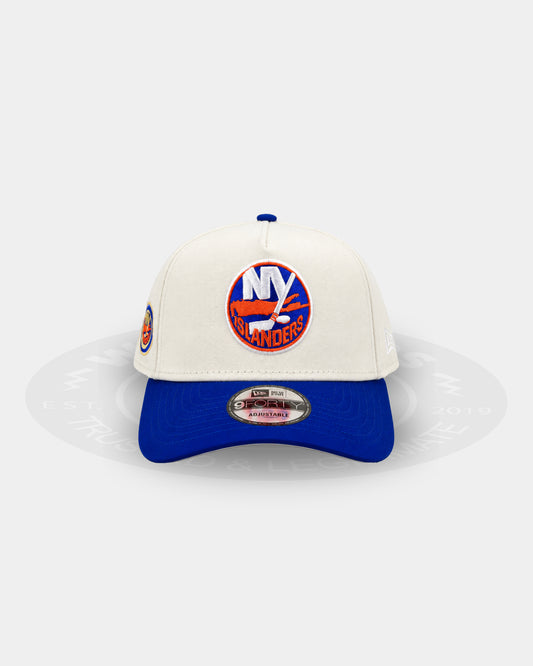 New York Islanders Chrome Visor 9FORTY A Frame Snapback Hat