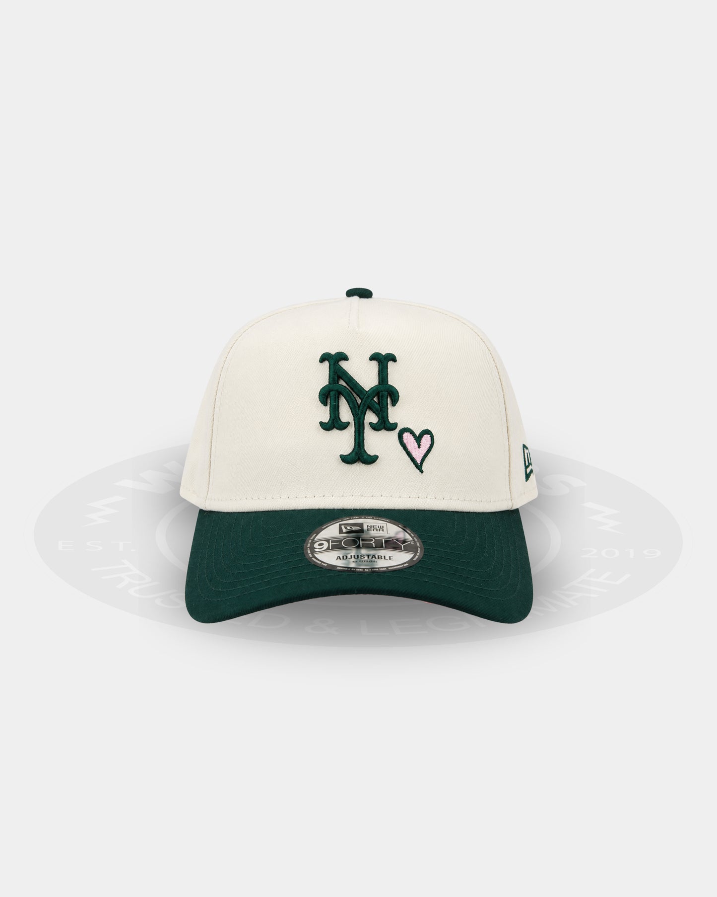 New York Mets Emerald Hearts 9FORTY A Frame Snapback Hat