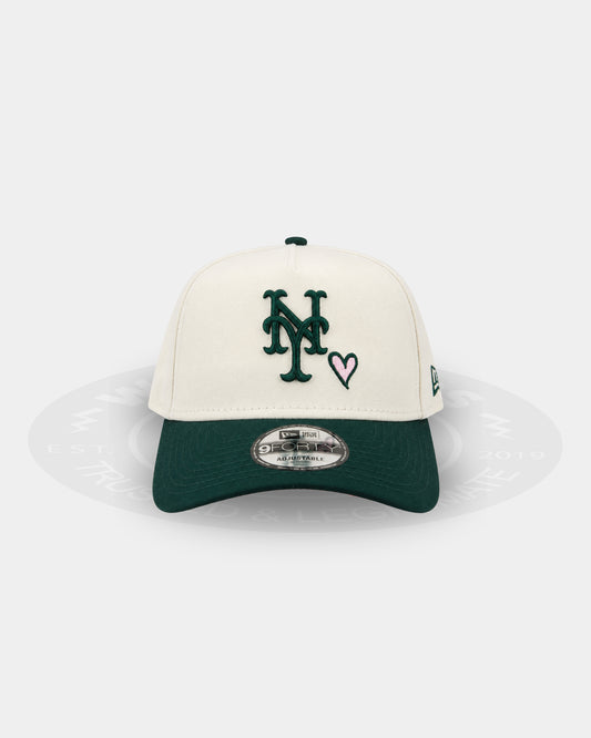 New York Mets Emerald Hearts 9FORTY A Frame Snapback Hat