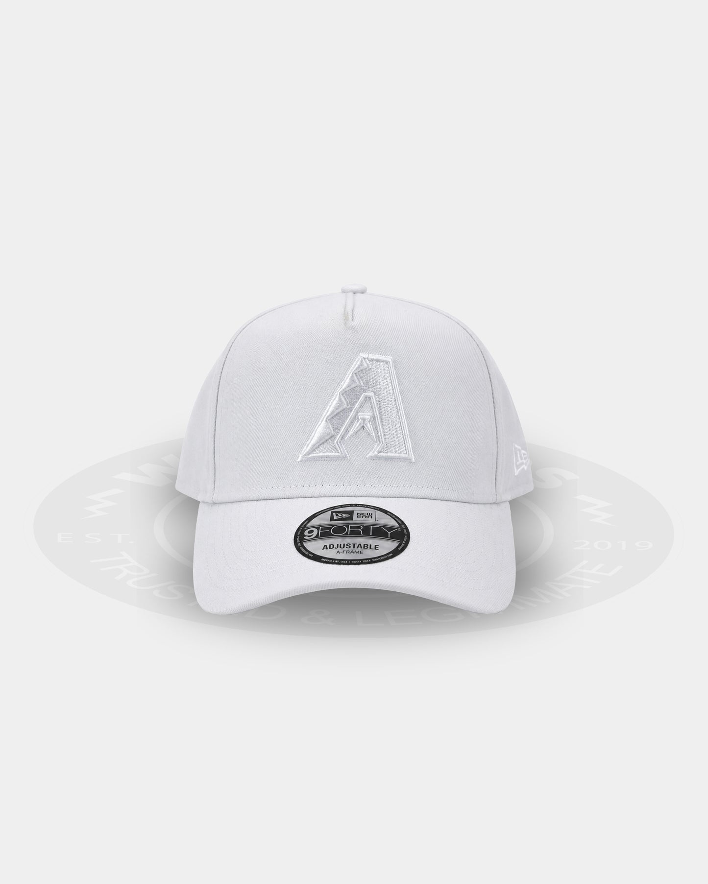 Arizona Diamondbacks Triple White 9FORTY A Frame Snapback Hat